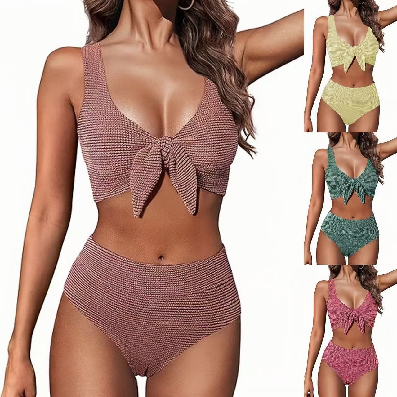 Swimsuit Bikini Ruched - Maillot de bain femme : Ensemble