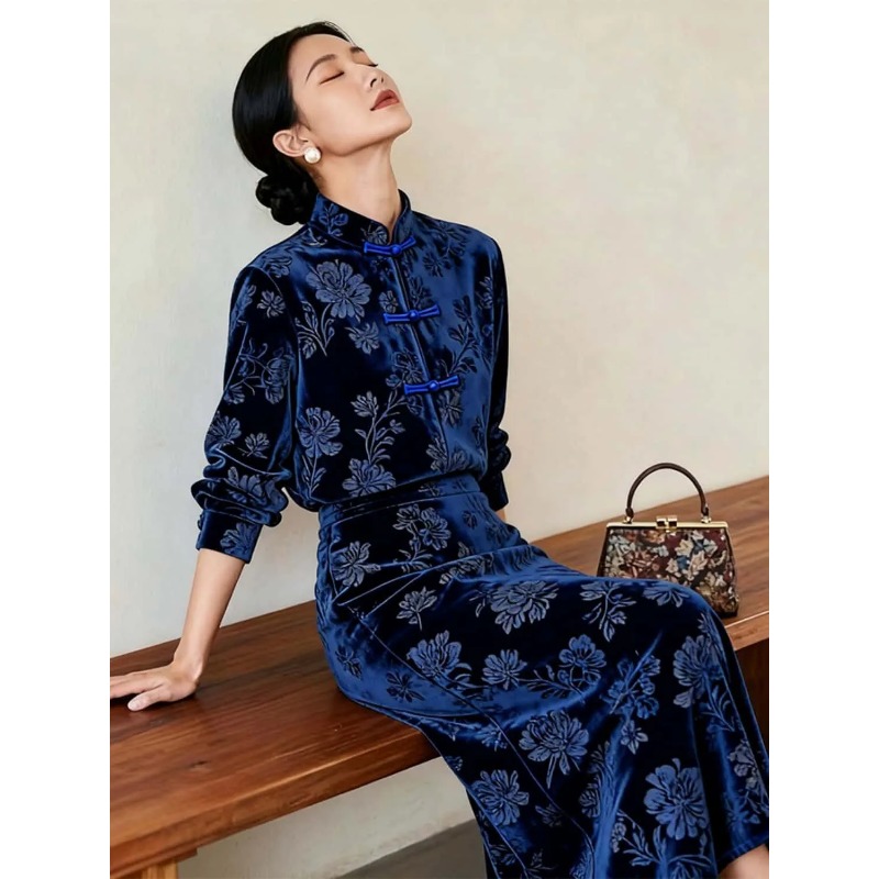 Ensemble deux pièces pour femm - Midi Skirt Floral avis et prix