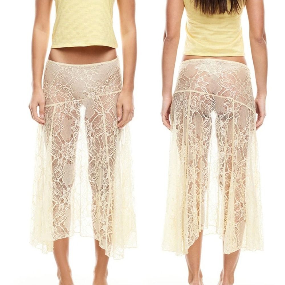 Robe de plage en dentelle de c - Midi Skirt Floral avis et prix