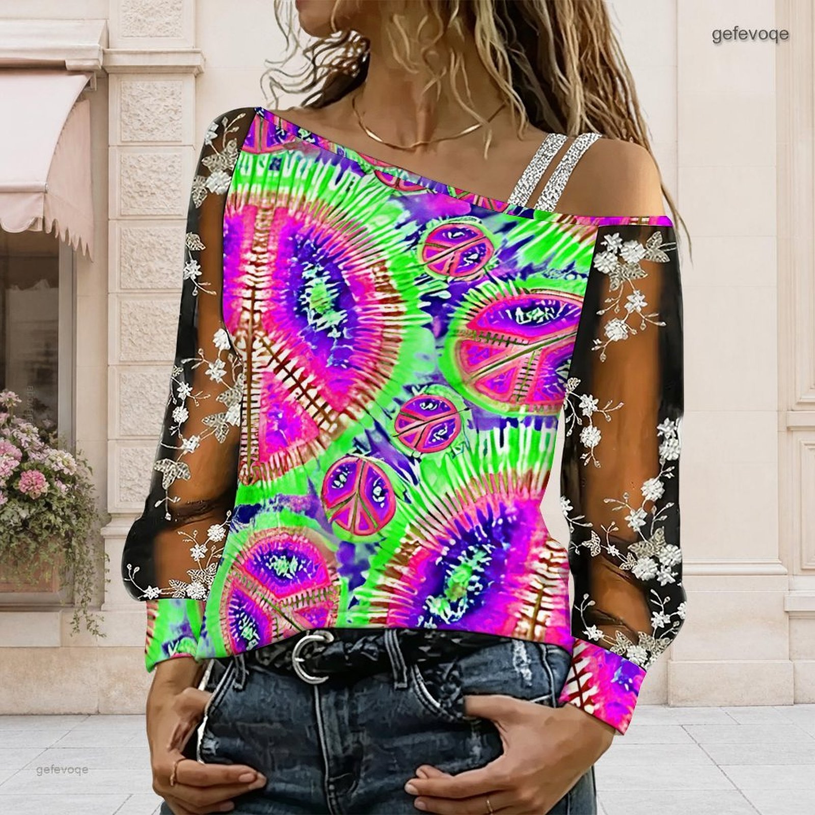 Chemisier femme à épaules dénu - Blouse Off Shoulder avis et prix