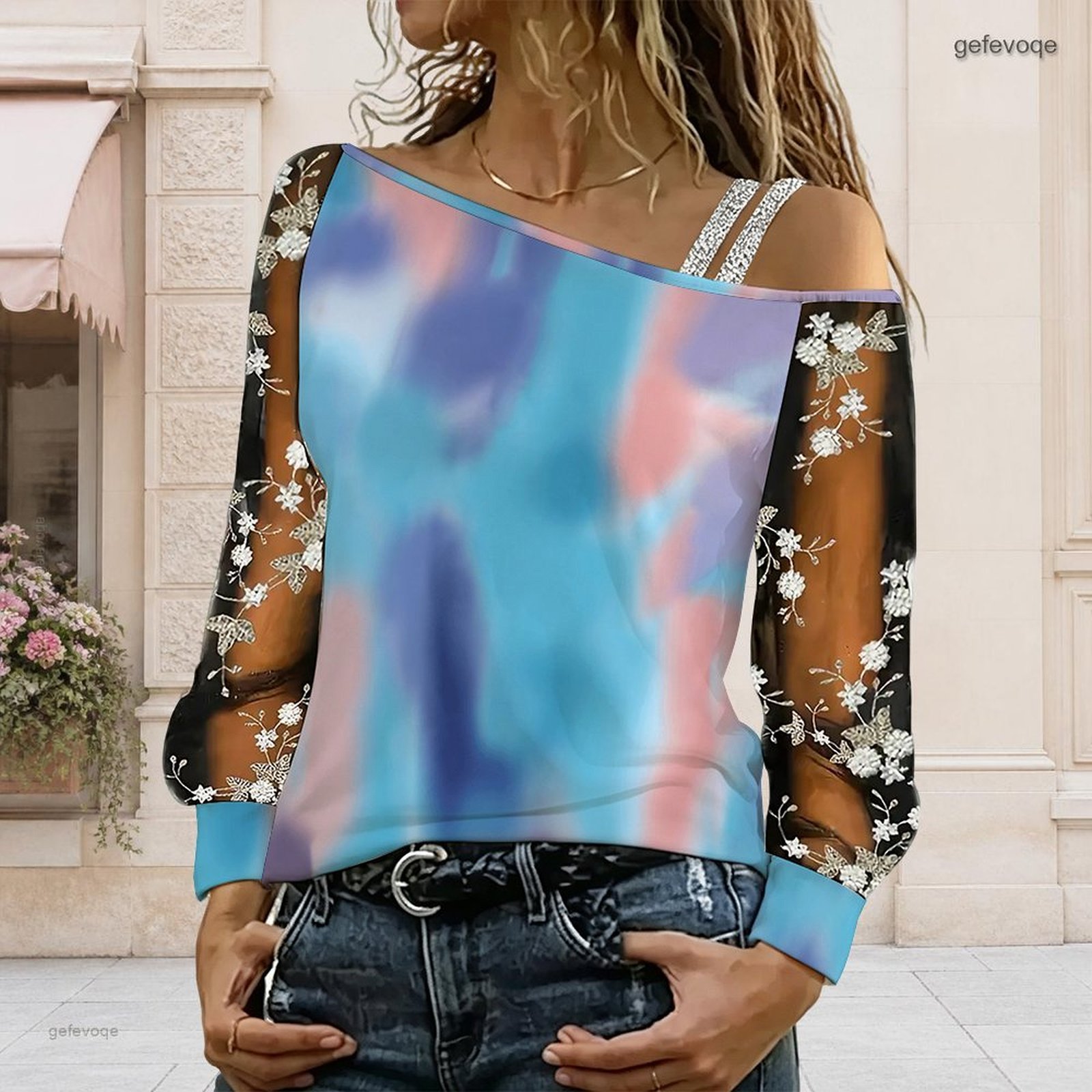 Chemisier femme à épaules dénu - Blouse Off Shoulder avis et prix