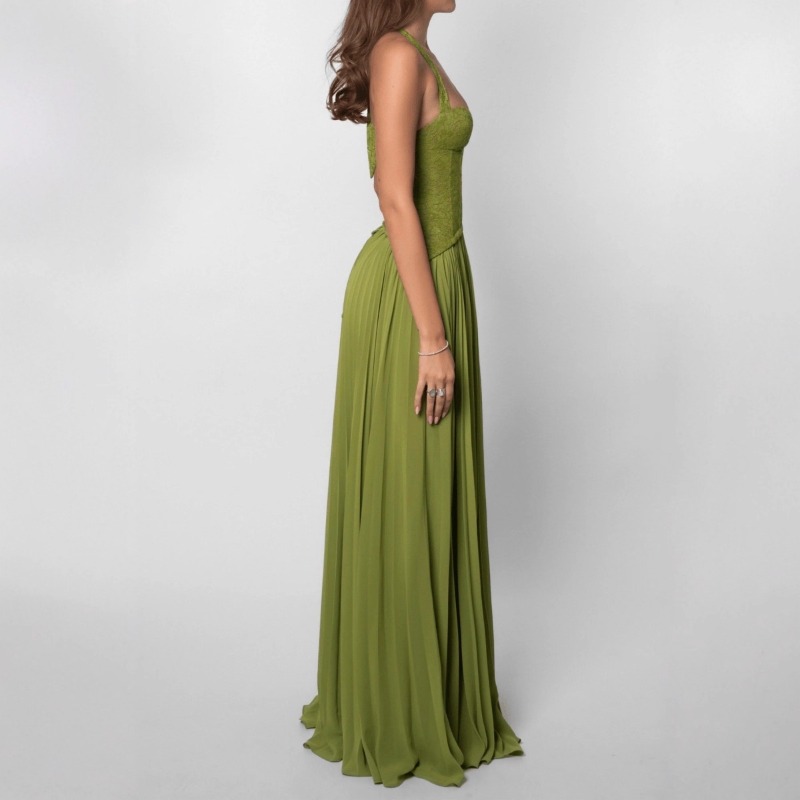 Robe longue plissée sexy à col - Maxi Dress Halter avis et prix
