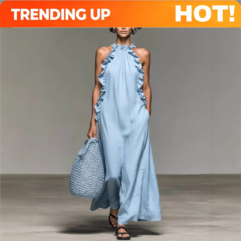 Robe longue maxi personnalisab - Maxi Dress Halter avis et prix