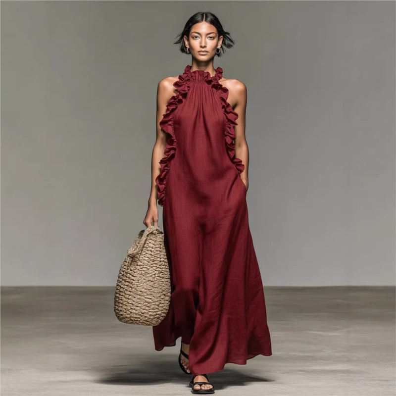 Robe longue maxi personnalisab - Maxi Dress Halter avis et prix