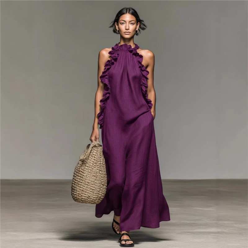 Robe longue maxi personnalisab - Maxi Dress Halter avis et prix